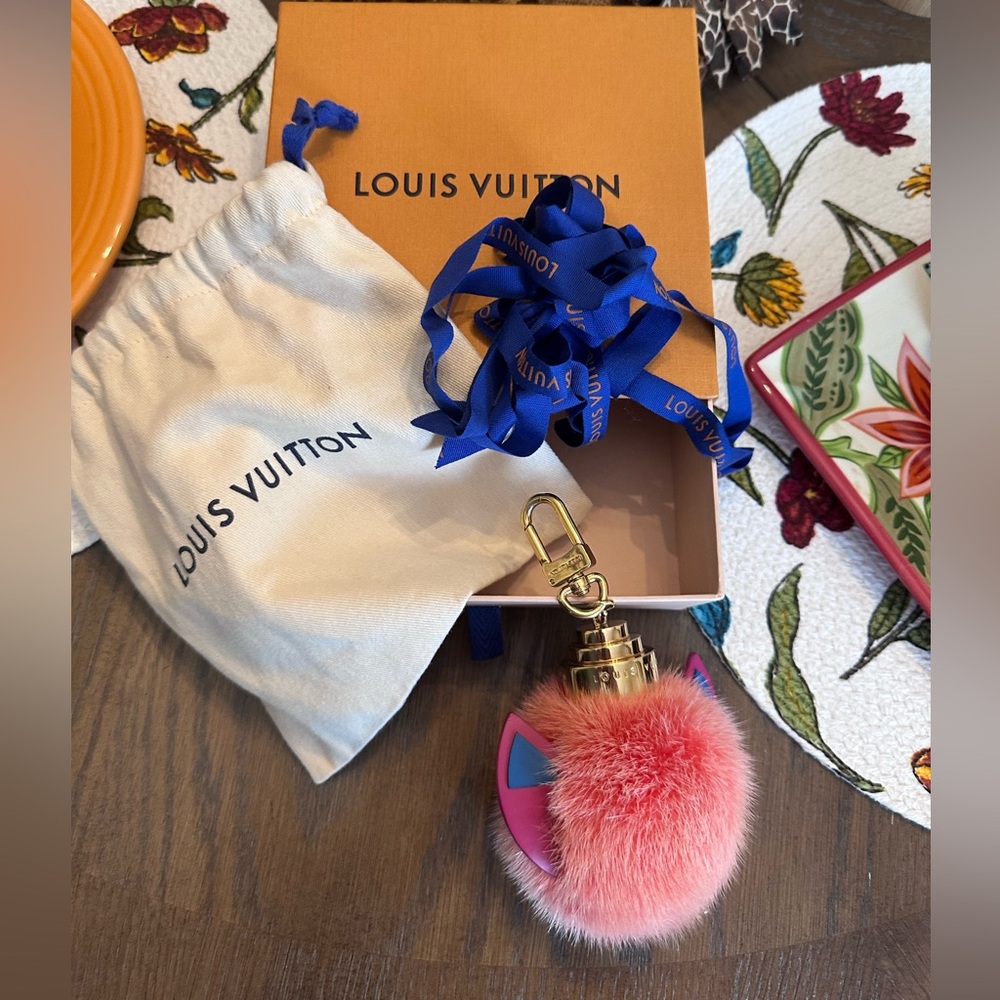 Louis Vuitton Pink mink Totem Bag Charm